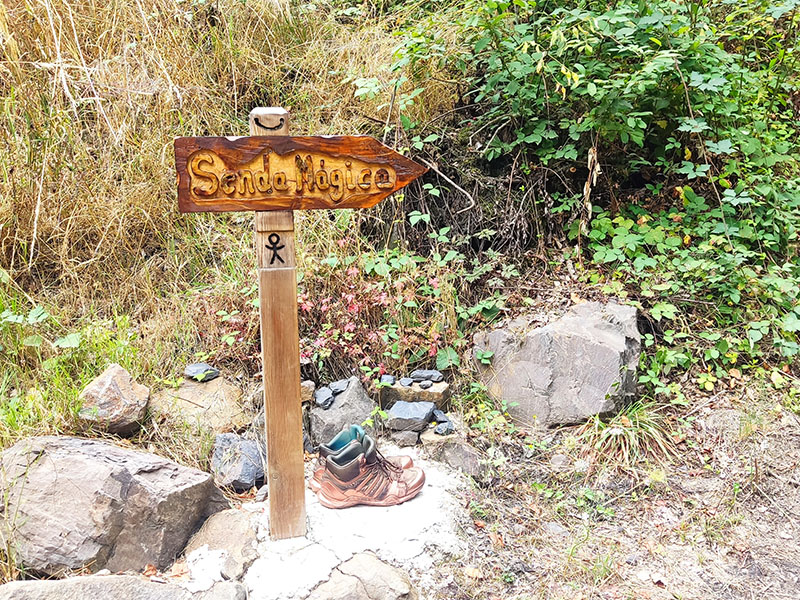 indicaciones senda mágica en tremor de arriba